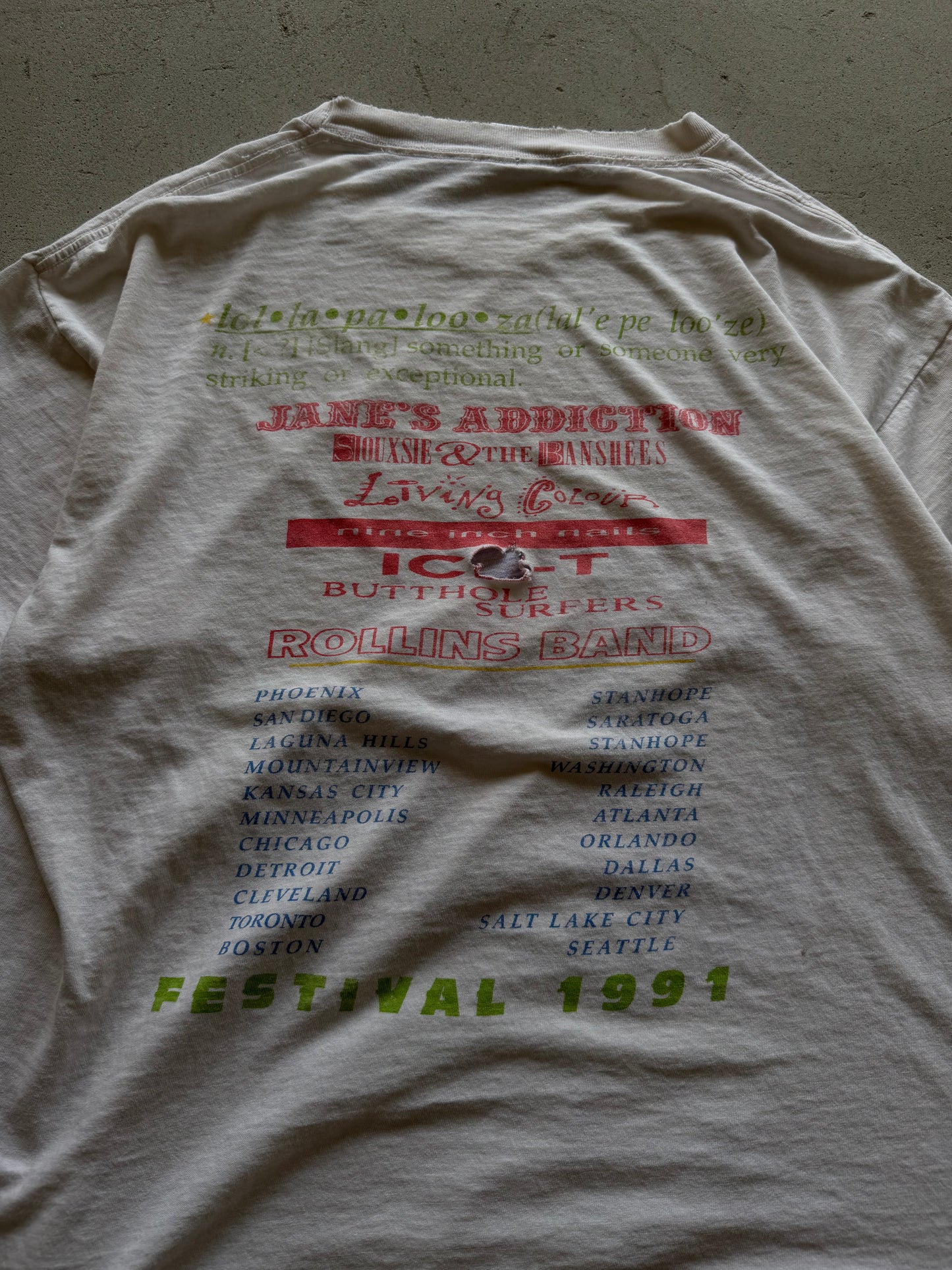 1991 Lollapalooza Shirt